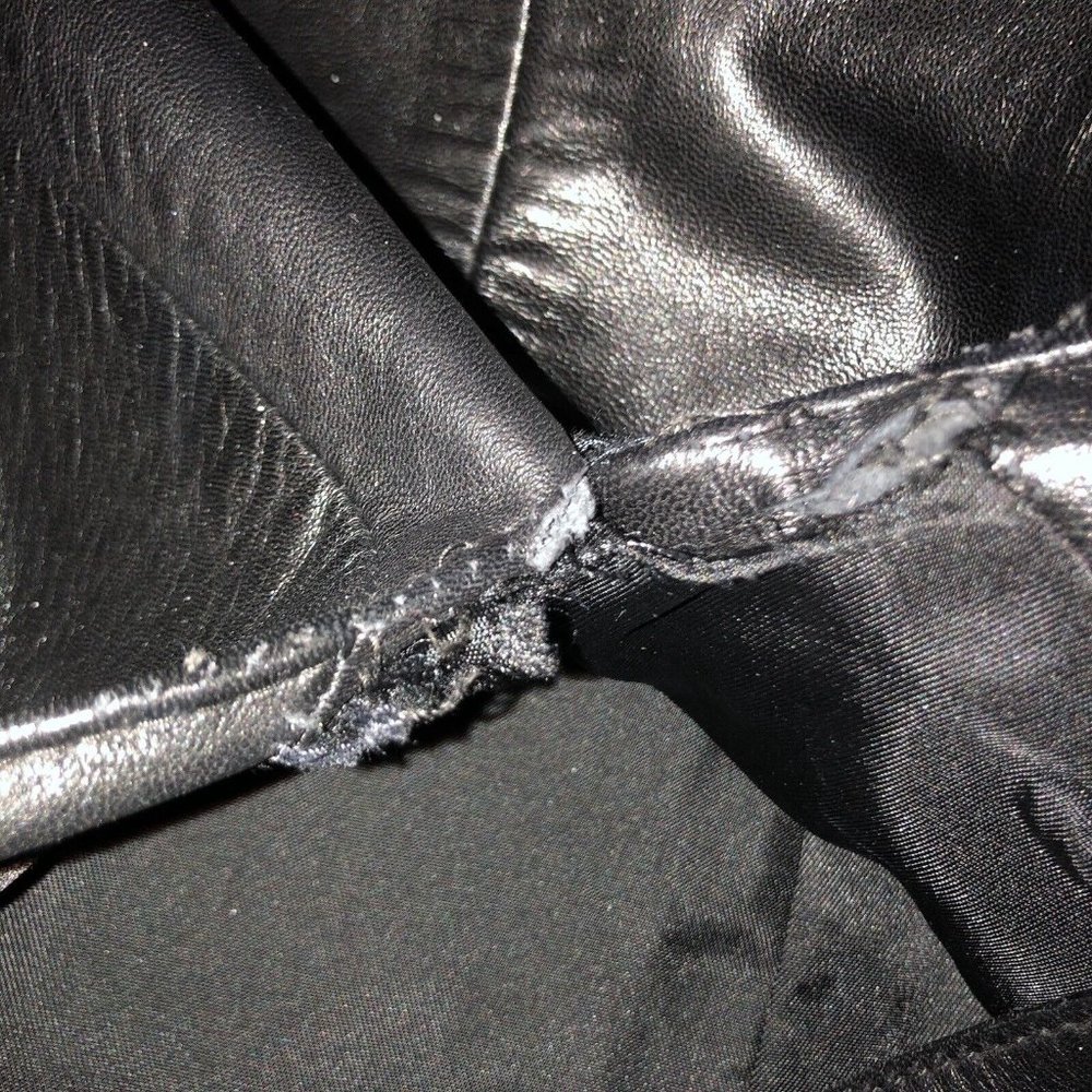 Siena Leather Skirt Womens 6 Used Black - Picture 6 of 16